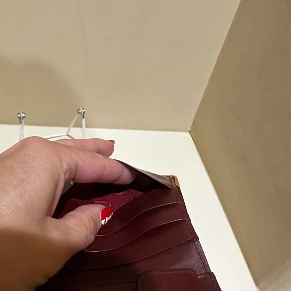Cartier Bifold Bordeaux Leather Bifold Wallet